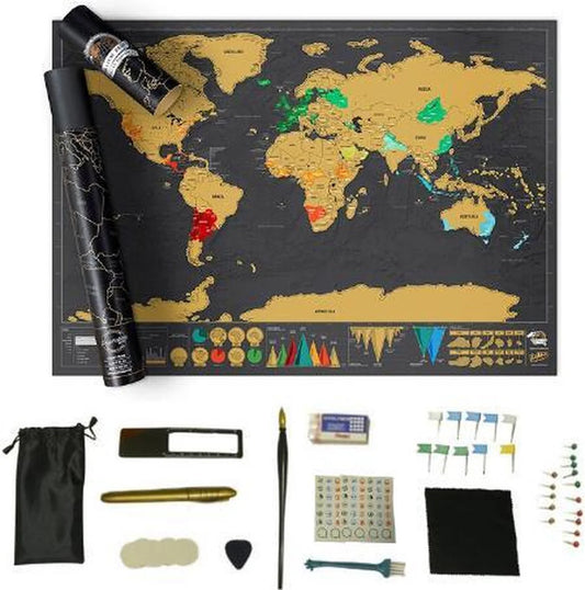 WanderMap – Rubbel-Weltkarte: Halte deine Reiseerinnerungen lebendig