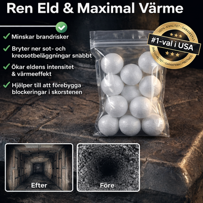 Pellets för rengöring av kaminer & skorstenar