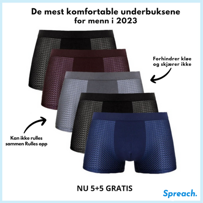 ZenFit™ - Boxershorts i bambus og mikrofiber for menn | 5+5 Gratis