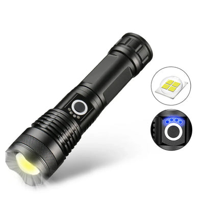 Oppladbar LED-lykt med 160 000 lumen