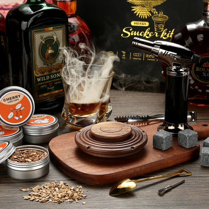 Premium Whiskey Smoker Kit™ | Oppdag den ultimate nytelsen i et glass whiskey