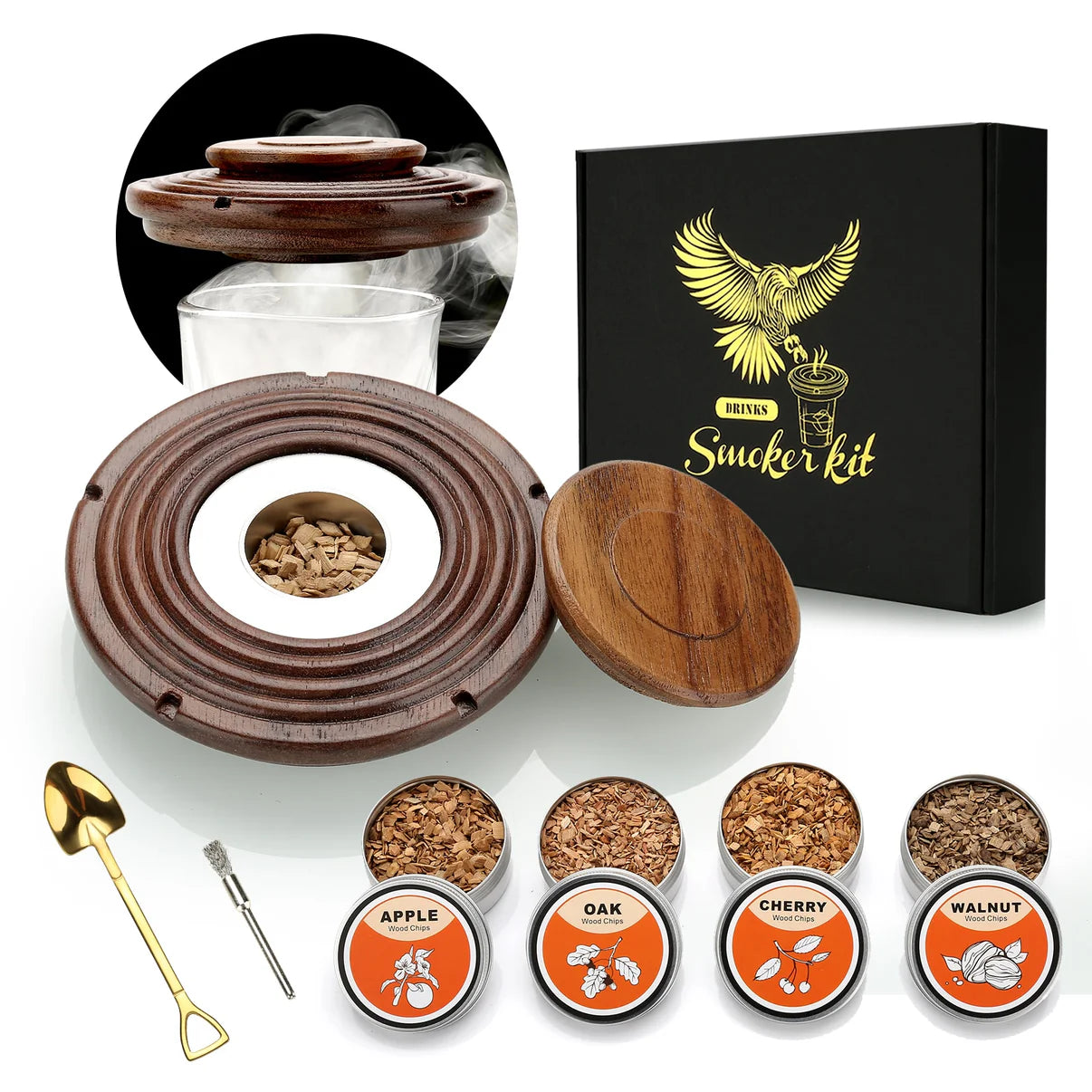 Premium Whiskey Smoker Kit™ | Oppdag den ultimate nytelsen i et glass whiskey