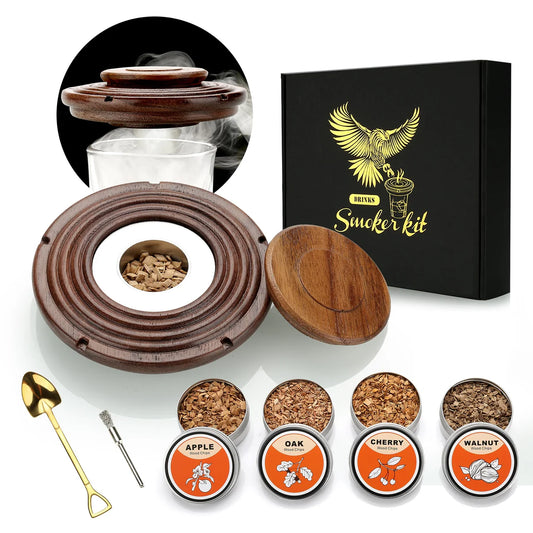 Premium Whiskey Smoker Kit™ | Oppdag den ultimate nytelsen i et glass whiskey