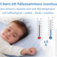 Smart WiFi Temperaturoch Luftfuktighetssensor