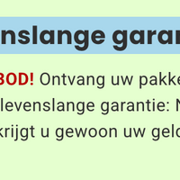 levenslange garantie
