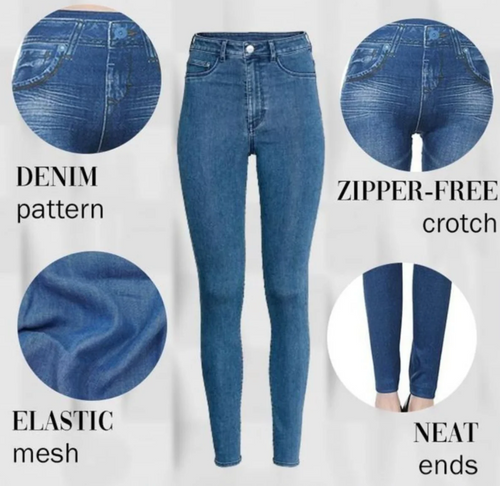 Komfortable bukser i denim