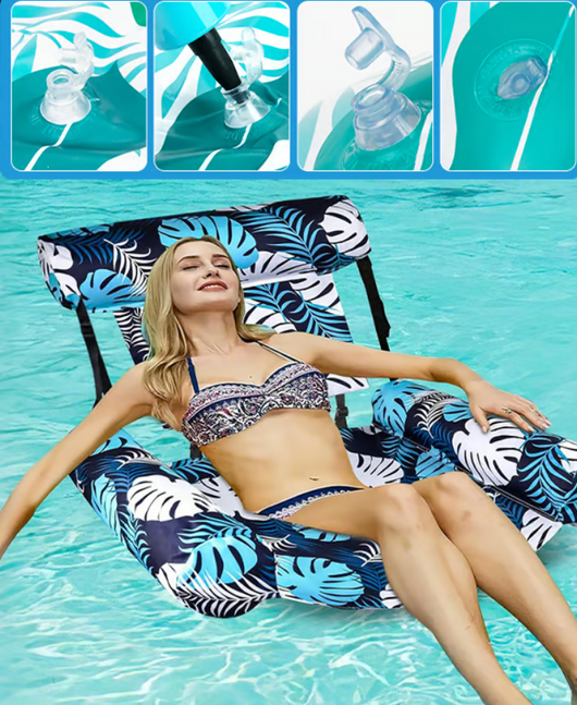 Slapp av som aldri før – med den revolusjonerende Triple-Tube Pool Loungeren 🌊