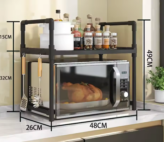 ELEVATE-KITCHEN™ – Metall kjøkkenhylle for plassbesparelse