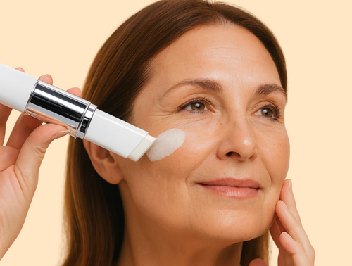 2-i-1 foundation med integrerad borste