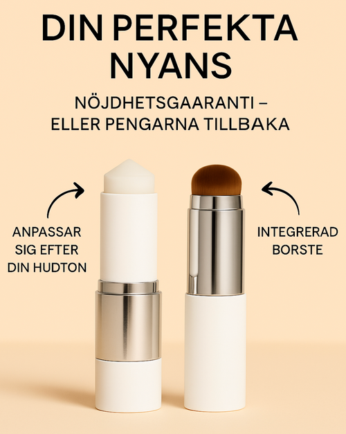 2-i-1 foundation med integrerad borste