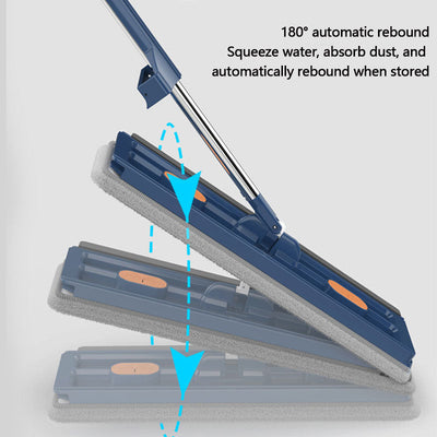 WideWipe™ - 360° roterende, selvsvingende mopp med 360° rotasjonsvinkel | 35% Rabatt