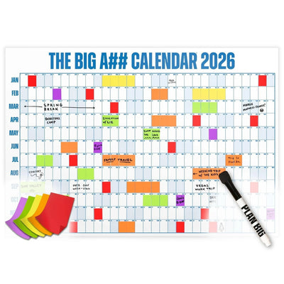 Årlig extra stor väggkalender 2026 – Ta kontroll över hela ditt år 🗓️