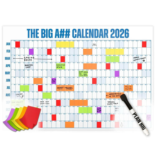 Årlig extra stor väggkalender 2026 – Ta kontroll över hela ditt år 🗓️