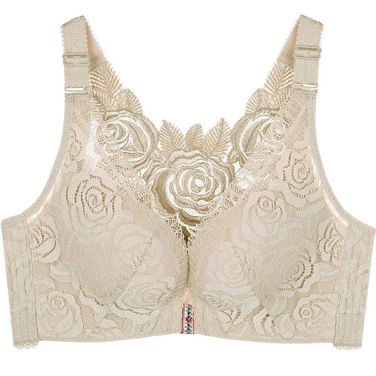 Blossom™ - Push up-bh med frontlukning og rosenbroderi | 30% Rabatt