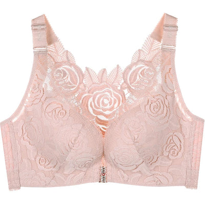 Blossom™ - Push up-bh med frontlukning og rosenbroderi | 30% Rabatt