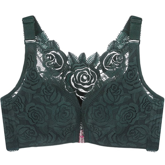 Blossom™ - Push up-bh med frontlukning og rosenbroderi | 30% Rabatt