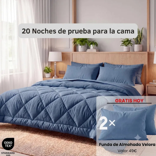 Velora Sueño™ | El edredón 2 en 1 de secado rápido que hace innecesaria la funda nórdica