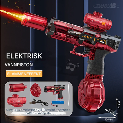 Elektrisk vannpistol med iseksplosjon – for actionfylte vannkamper!